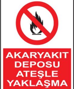 Akaryakıt Deposu Ateşle Yaklaşma 20x30 cm 3 mm Dekota