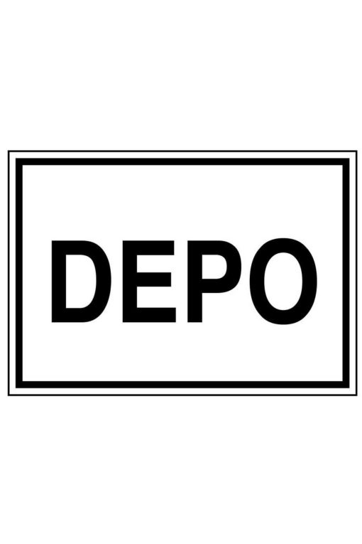 Depo İş Güvenliği uyarı levhası 20X30 CM 3 mm Dekota