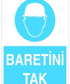 Baretini Tak İş Güvenliği 20X30 CM 3 MM DEKOTA