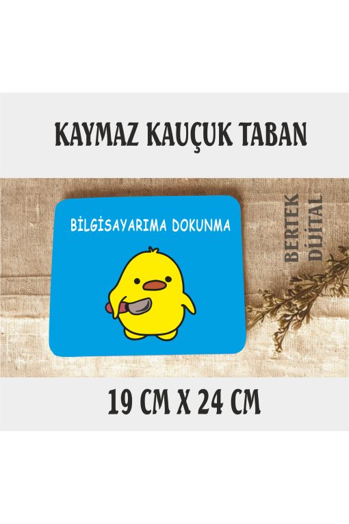8 RENK SEÇENEĞİ Sevimli Civciv Mouse Pad, 21x17 cm, Kaymaz Taban, Rahat ve Yumuşak Mousepad