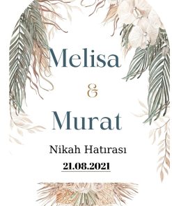 13x18 cm Düğün Davetiyesi | Kişiye Özel Baskı No: 2241