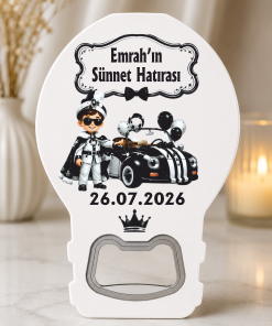 Siyah Beyaz Sünnet Düğün Magnet Açacak
