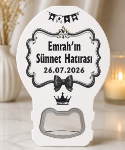 Siyah Beyaz Sünnet Düğün Magnet Açacak
