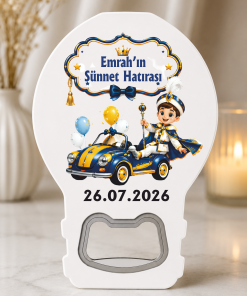 Sarı Lacivert Sünnet Düğün Magnet Açacak