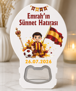 Sarı Kırmızı Sünnet Düğün Magnet Açacak