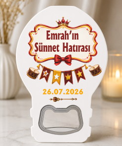 Sarı Kırmızı Sünnet Düğün Magnet Açacak